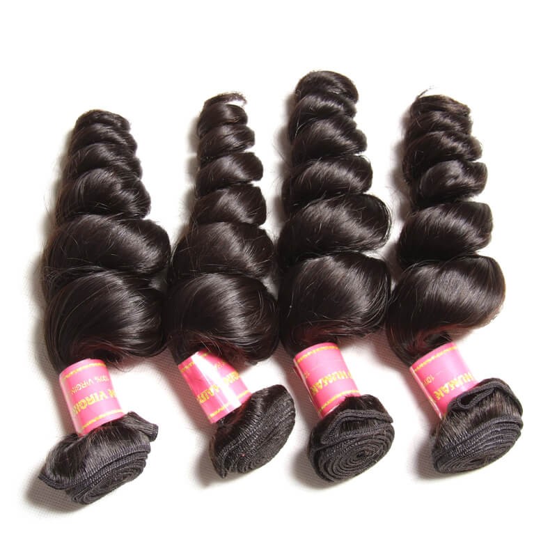 Idolra 4 Bundles Virgin Brazilian Loose Wave 16in-26in Quality Brazilian Virgin Human Hair Weaving Free Shipping